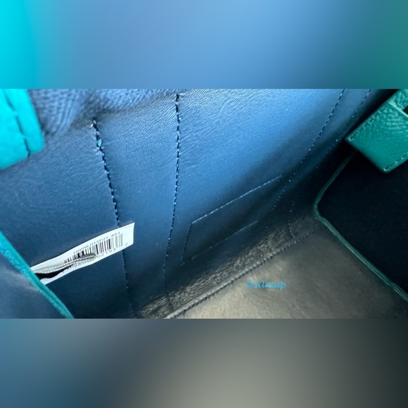 EUC - Marc Jacobs The Leather Tote Bag Small - Harbor Blue - Picture 7 of 9